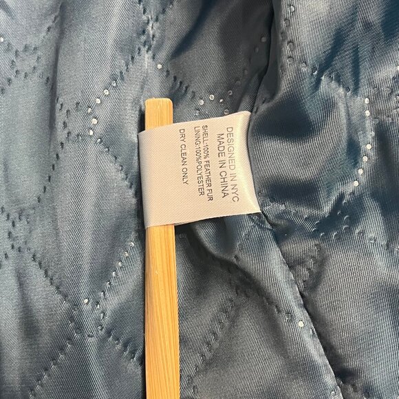 Yumi Kim Away We Go Jacket Womens Size XS Fur Feather Cropped Event Holiday Ink - Picture 7 of 8